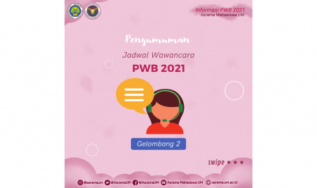 Jadwal Wawancara Online Penerimaan Warga Baru (PWB) 2021 Gelombang 2